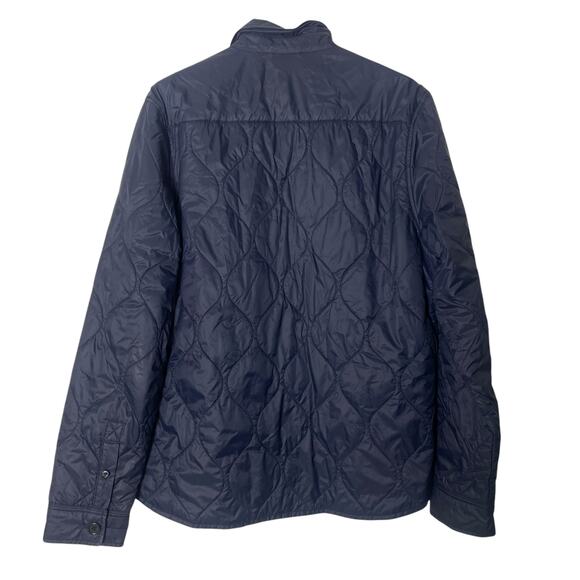 Michael Bastian Men’s Quilted Jacket Rain Snow Button Up Size Large in NAVY - Picture 3 of 7